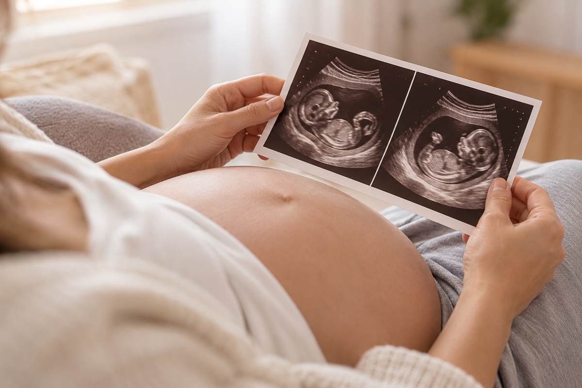 Tek yumurta ikizlerinde göbek kordonu dolaşım sorunları ve ikiz gebelik ultrason görüntüsü